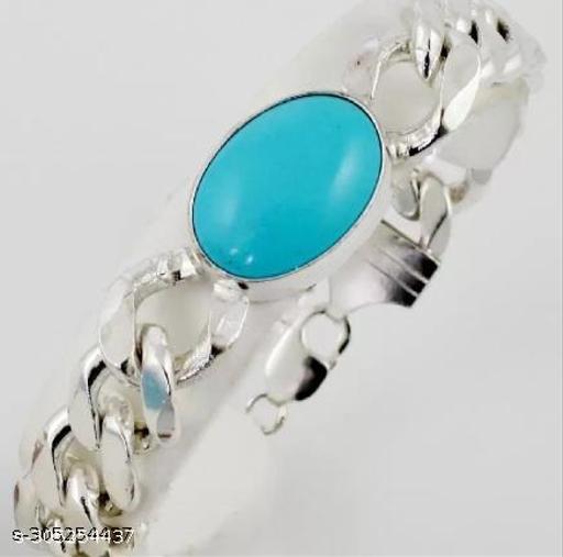 Stone Turquoise Silver Bracelet