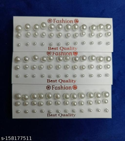 Pearls Pack of 54 Pair Combo Earrings Super Collection of For Woman , Kids , Girls