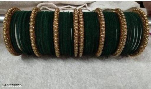 Velvet Bracelet & Bangles Set for Women