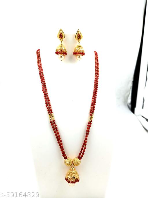 coral-mala-with-jumky-Jewellery-Set