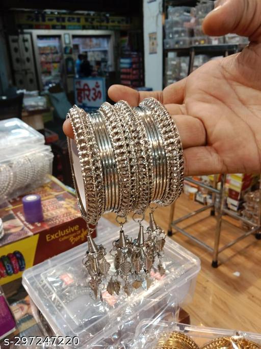 OXIDISED WOMEN BANGLES SET