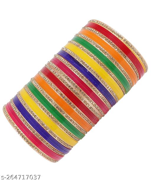 MRITYUNJAY New Decorative and Stylish Design Of Glossy Finished Bangle Set For Women and Girls