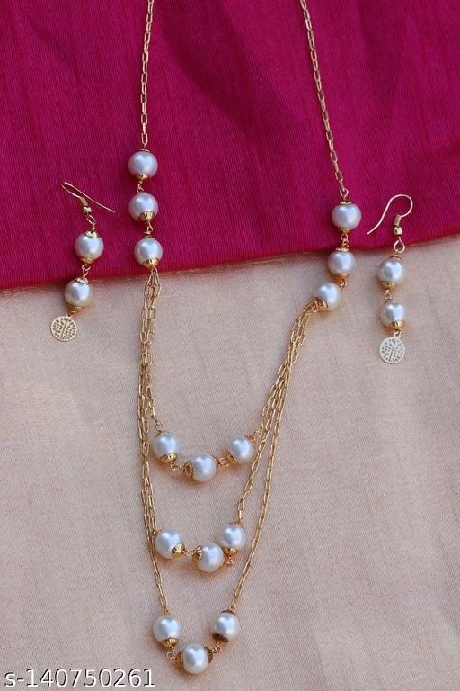 Alloy-Gold-plated-Jewel-Set-(Gold,-White)