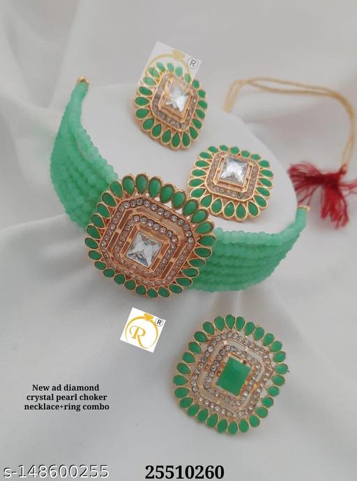 Cry.-Square-Green-With-Ring-Jewellery-Set