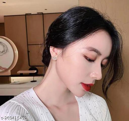 KOREAN STYLE HEART BEATS STUD EARRINGS IN HIGH QUALITY IDEAL FOR GIRL'S & WOMEN'S.