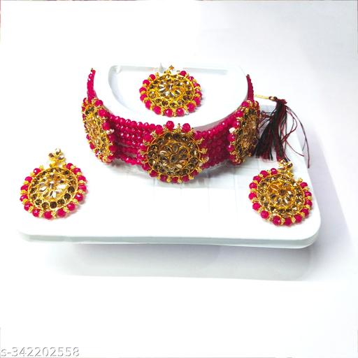 FashionBeam-Art-Meganda-(like-redly-shadow)-Choker-Jewellery-Set-Light-Weight-Best-Quality
