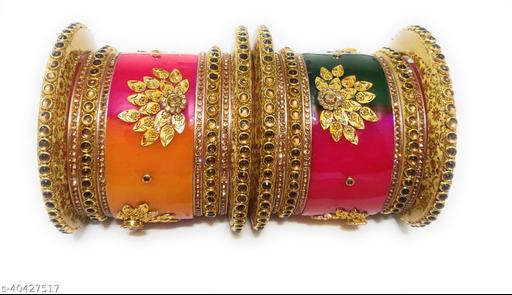 Moyomo Articles Rajasthani Rajputi Bridal Set_Chuda Set for Women and Girls