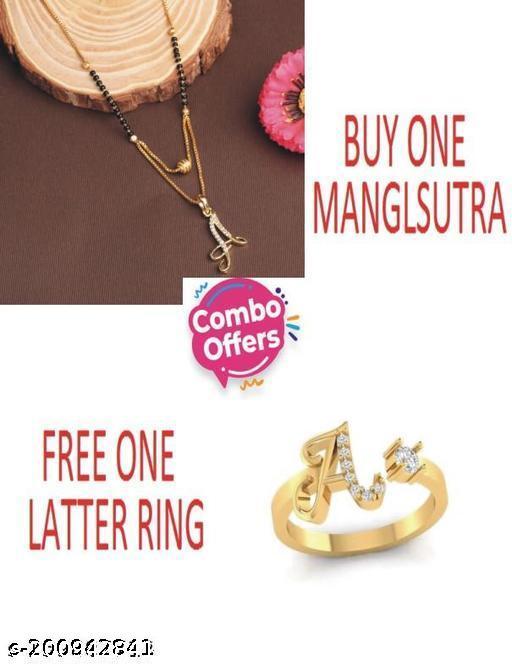 A-Gold-Plated-American-Dimond-Name-latter-Mangalsutra-With-a-Finger-Ring-Free