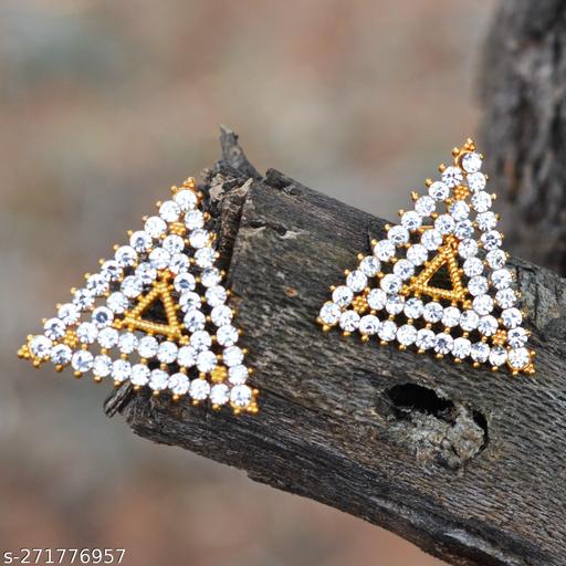 Trendy Gold Stylish Earrings for Women and Girls Brass Earring Set