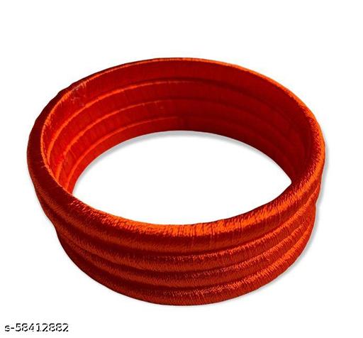 Plain silk thread bangles