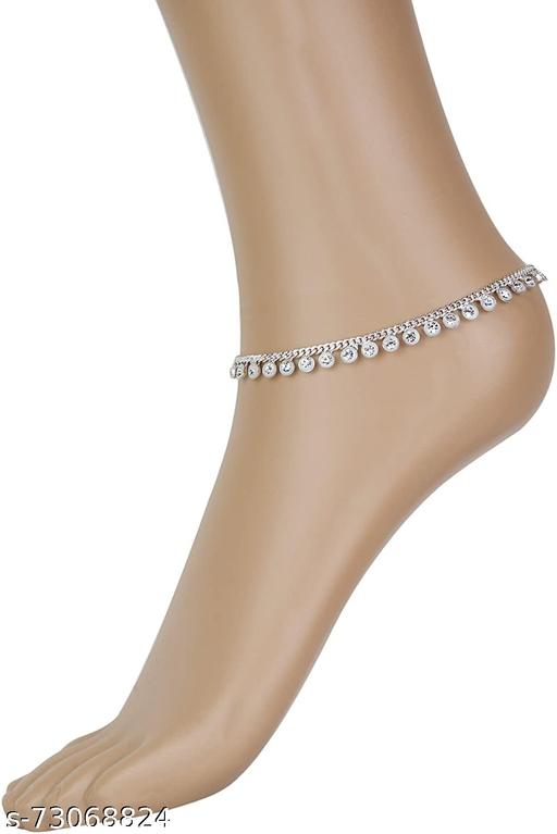 Women and girls silver anklet
