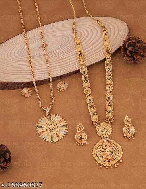 GOLD-PLATED-NECKLACE-PANDENT-MANGALSUTRA-30-INCH-AND-18-INCH-COMBO-PACK-WITH-EARINS-FOR-WOMEN