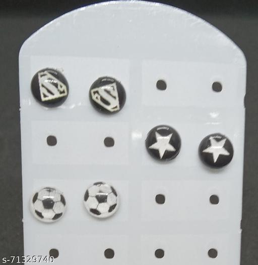 funky earrings 3 piece combo