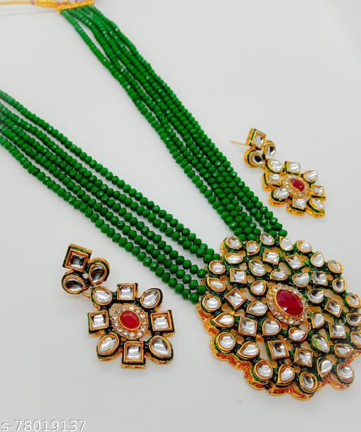 Crystal-kundan-necklace-set-for-women