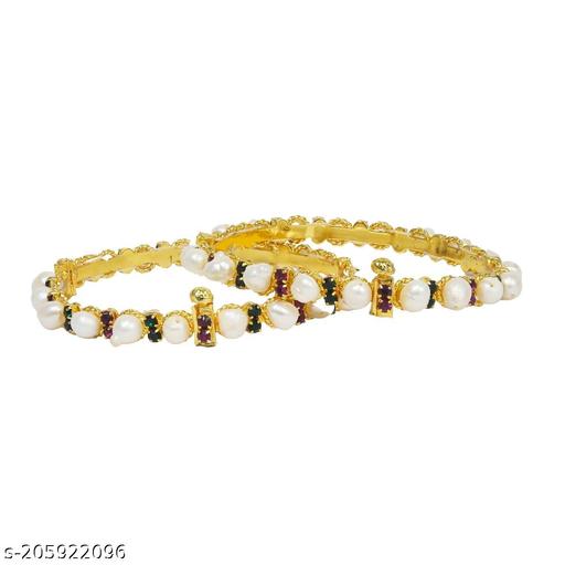 Red and Green Twin Designer Pearl Bangle