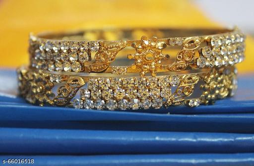 S L GOLD 1 Gram Micro Plated Traditional Bangle B6 Design