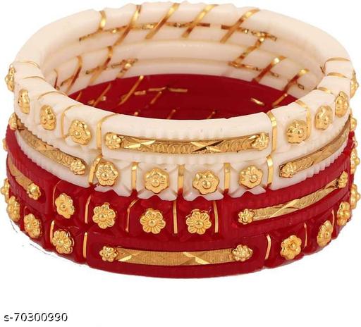 Plastic Gold-plated Shakha Pola (Pack of 4)