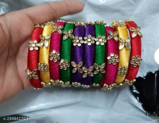 Kundan bangles combo