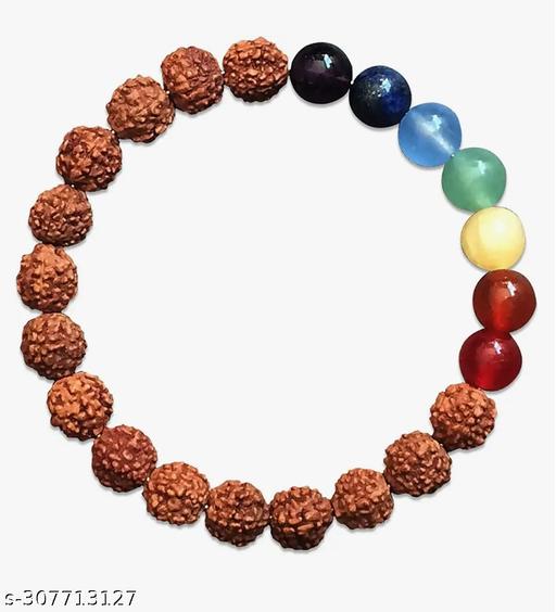 Rudraksha with seven chakra natural bracelet