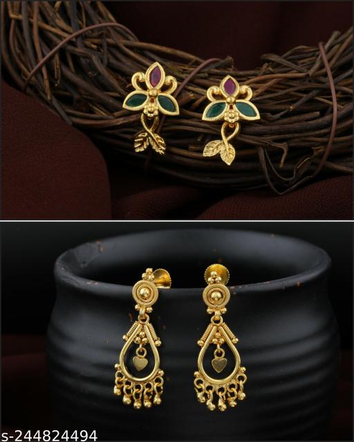 Gold Plated Earring/Stud For Women's/Girls