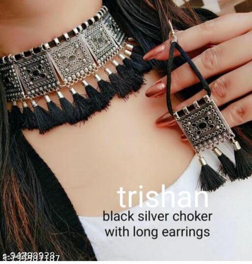Tassel-choker-Jewellery-Set