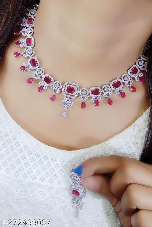 American-diamond-necklace-set