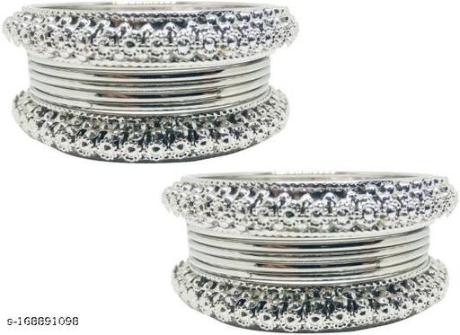 Jewwel Silver Bangle Set