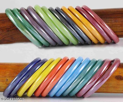 SRKBS GLASS BANGLE SET ( PO 24 )