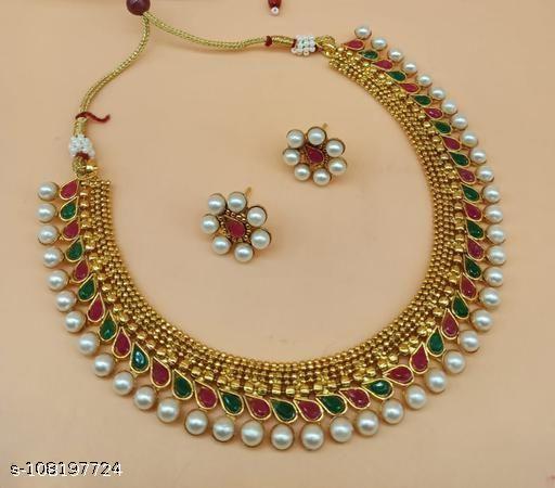 Pawansut-Ethnic-Gold-Plated-Jewellery-Set