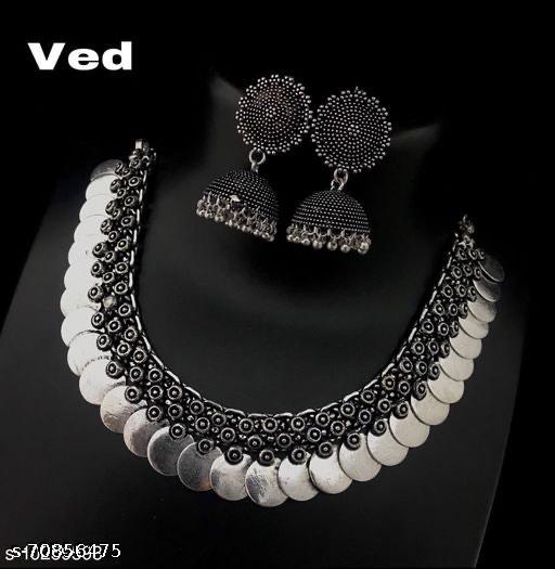 german-silver-plain-coin-Jewellery-Set