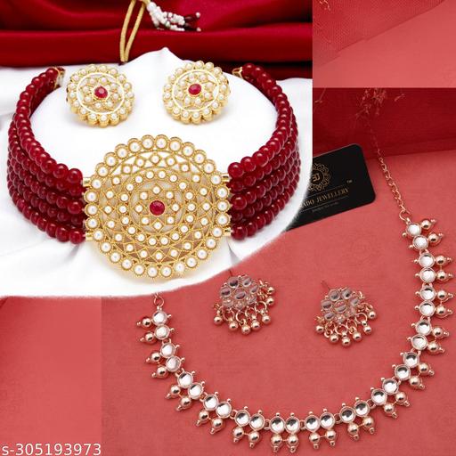 MAHIN-ENTERPRISE-ENTERPRISE-Exclusive-Rose-Gold-Traditional-Necklace-for-Women