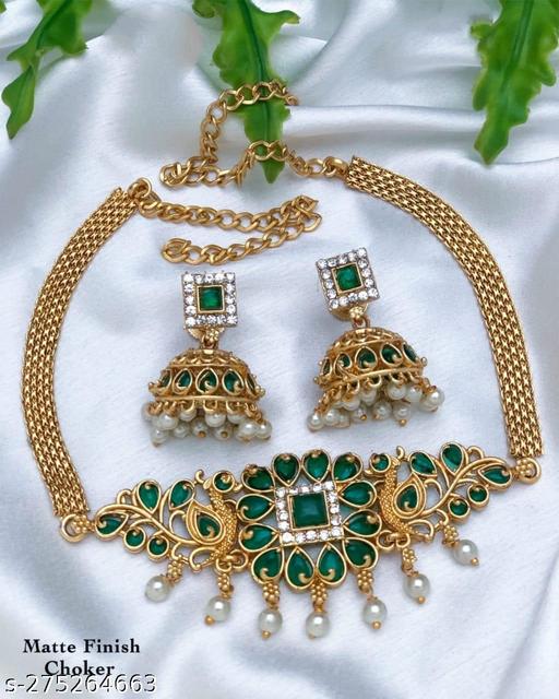 New-Brass-Chain-Choker-Set