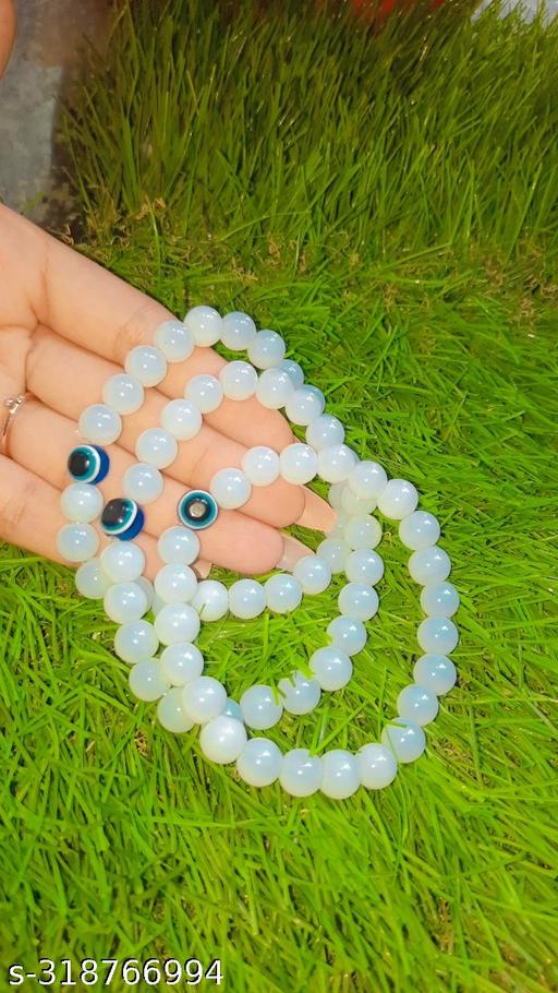 White Evil eye bracelet