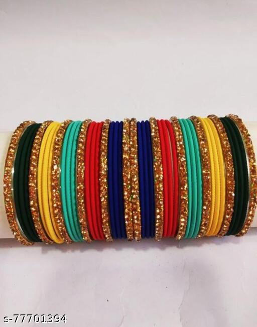 Metal bangles sets stone bangles sets 1pack of 42pcs metal bangles 12 pcs tones work bangles 30pcs metal bangles sets new design trend Bangles sets stone metal bangles sets wedding function fastival partywear everday for Bridal Ladies girls country o