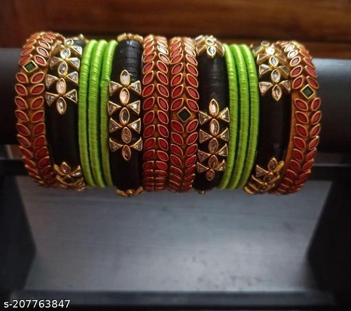 Silk Thread Bangles Bridal wedding sets