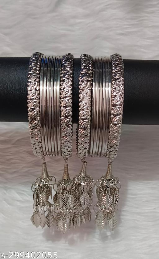 Silver Bangles Set -001