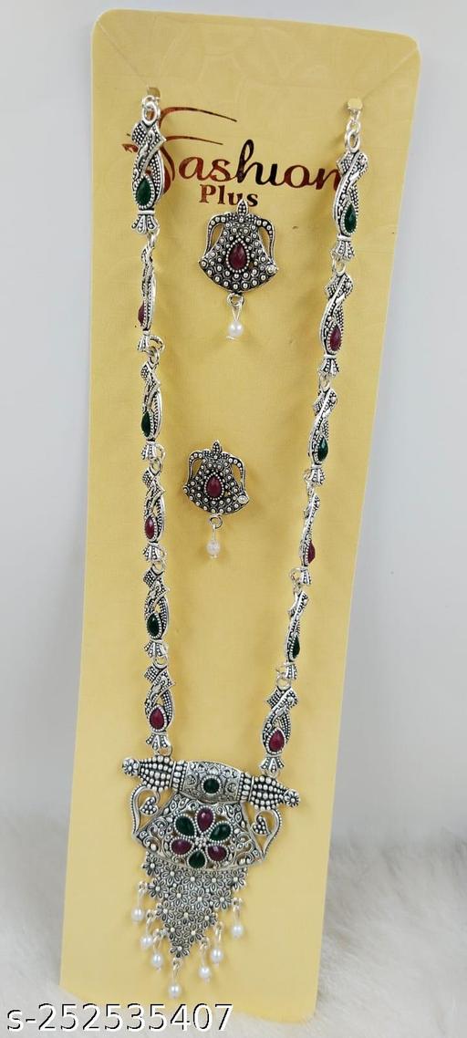 Antique-gold-plated-long-set-for-women-n-girls