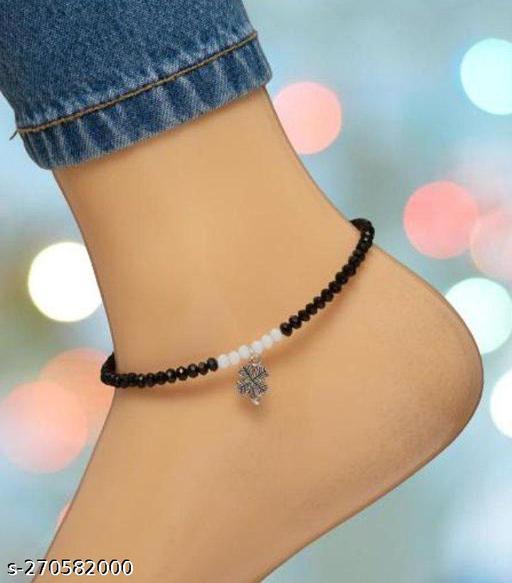 crystal fancy anklet