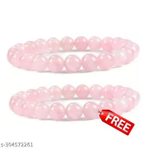Rose Quartz Bracelet 8mm & Rose Quartz Zibu Love Coine, Symbol Of Prosperity Promote love, Self-Love Gift for Men & Women Love Yourself Bracelet, Positive Energy, Compassion, Stress Relief, Calming, Good Energy.