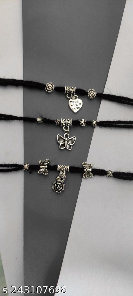 OXIDIZED NEW SILVER ALLOY FANCY ANKLET FOR GIRLS AND WOMAN ?