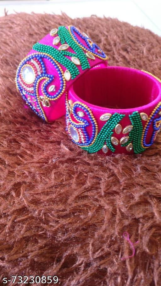 Silk thread bangle