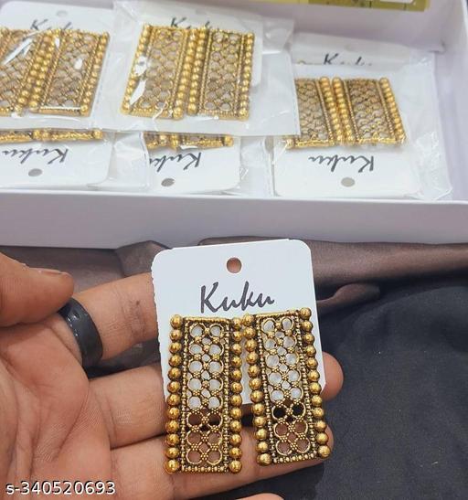 Gold Plated drop earrings