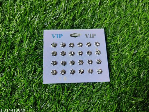 Silver AD Stud Tops