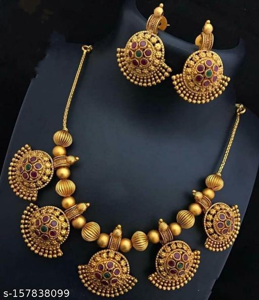 PURE-COPPER-BRASS-KEMP-STONE-DESIGNER-NECKLACE