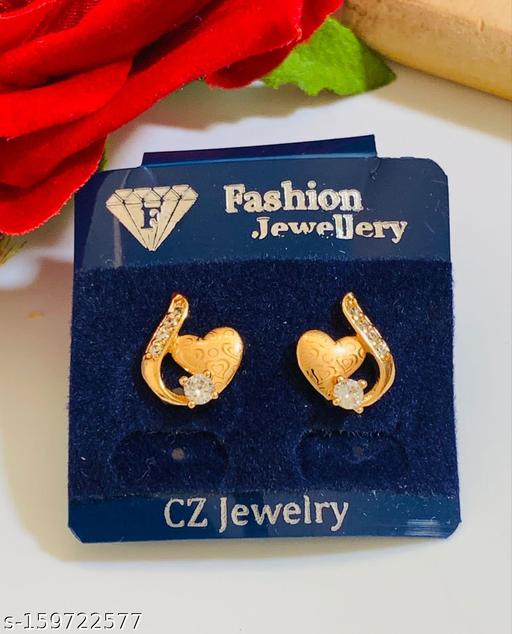 Premium quality rose gold ear tops
