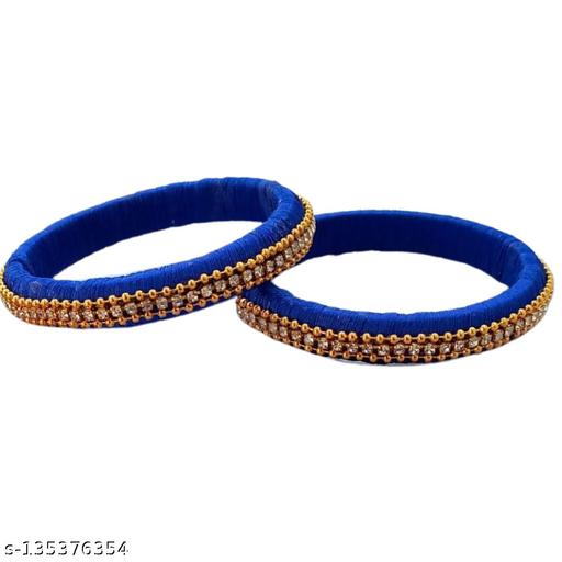 Stylish Silk Thread Bangles For Womens Bracelet & Bangles