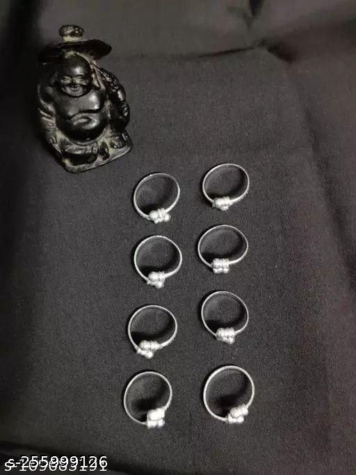 OXIDIZED NEW SILVER ALLOY FANCY TOE RING AND ANKLET COMBO PACKFOR GIRLS AND WOMAN ?