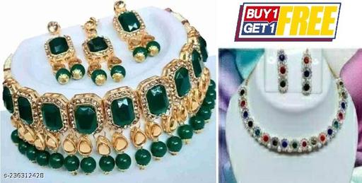 Buy-One-Get-One-Free-Green-Jewellery-set-With-Multi-Jewellery-set