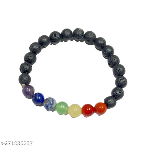 Aeora Rocks: 7 chakra Lava Bracelet