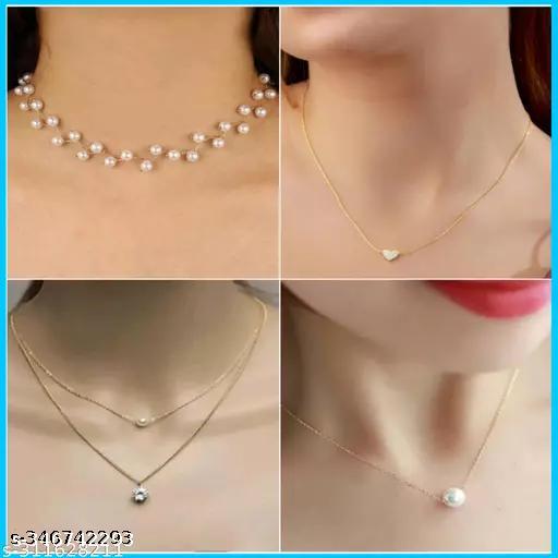 Anshra-Jewel-Gold-Plated-American-Diomand-Necklace-Jewellery-Combo-for-Women-And-Girls-in-Pack-of-4